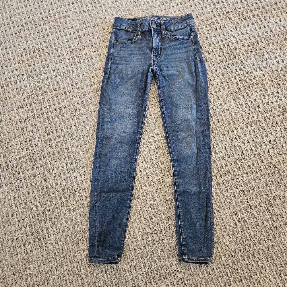 Blue Short American Eagle Outfitters Jeggings